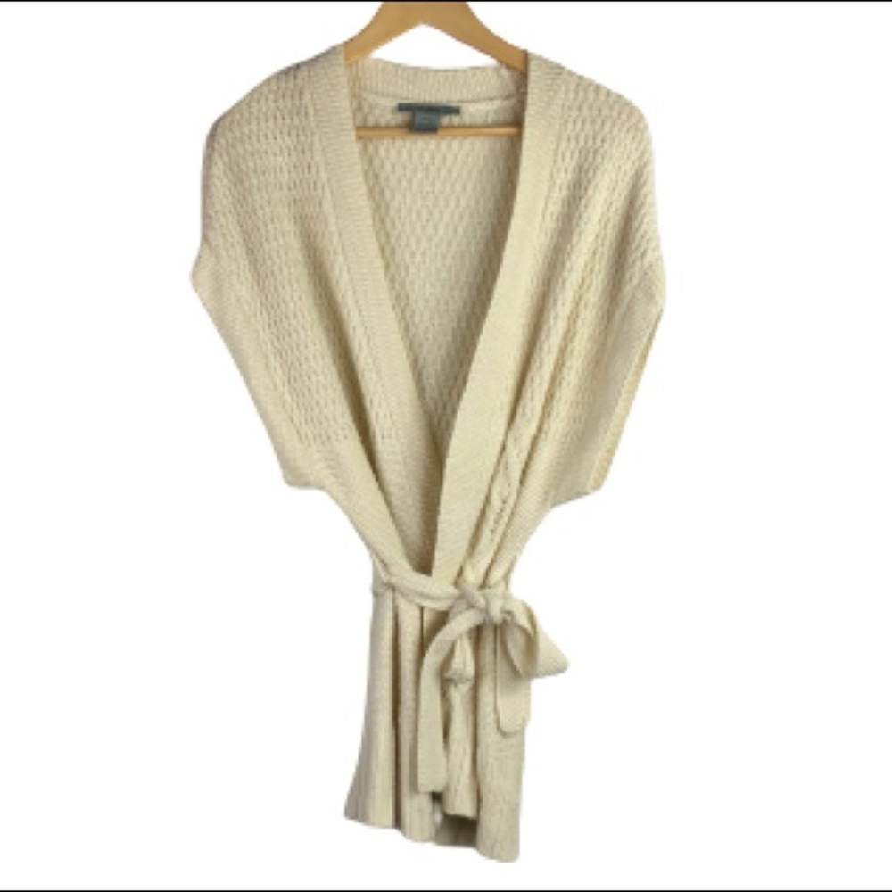 Nurture short sleeve cardigan wool cashmere blend